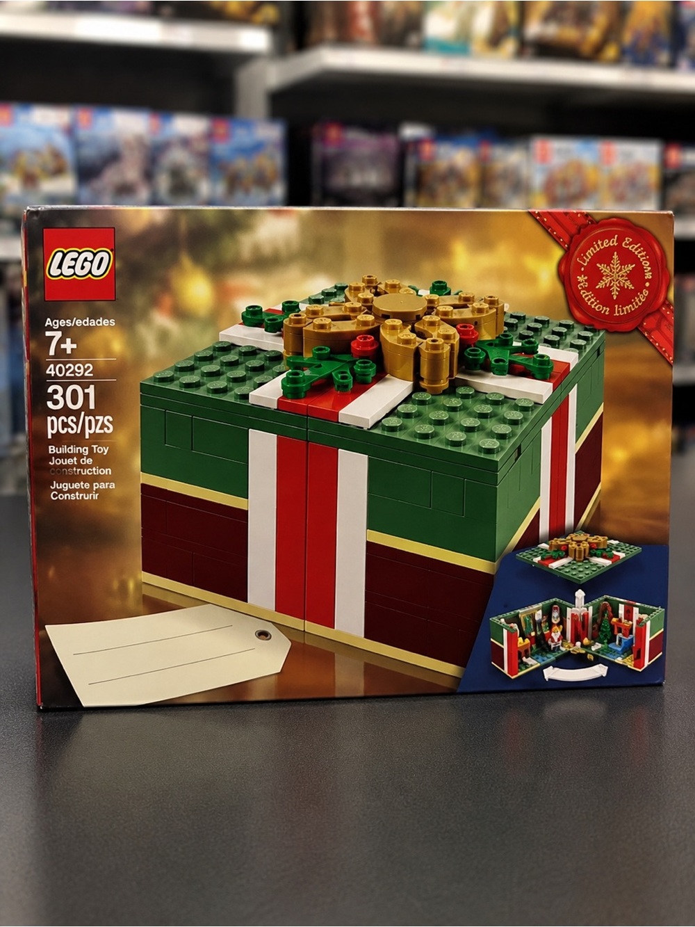 LEGO 40292 Christmas Gift Box Limited Edition Holiday Set 301 Pieces Sealed